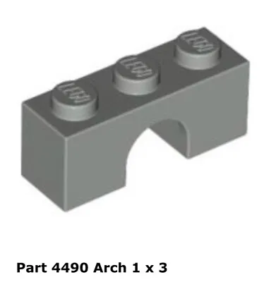 Lego 1x 4490 Light Gray Arch 1 X 3 6074 Castle • $7.03