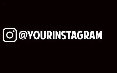 Instagram Sticker JDM Handle Custom Social Media Personalised Business Decal • $6