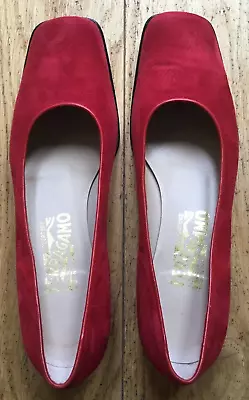 SALVATORE FERRAGAMO Bordo Women's Shoes US Size 8.5 EU Size 39 UK Size 6.5 • £60