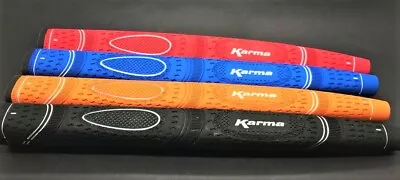 KARMA DUAL TOUCH MID-SIZE PISTOL PUTTER GRIP BLACK RED BLUE Or ORANGE • $4.39