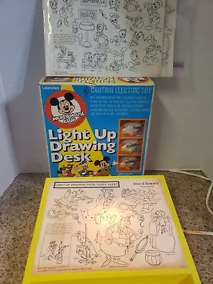 Mickey Mouse Club Disney Light Up Drawing Desk  Vintage Tested • $49