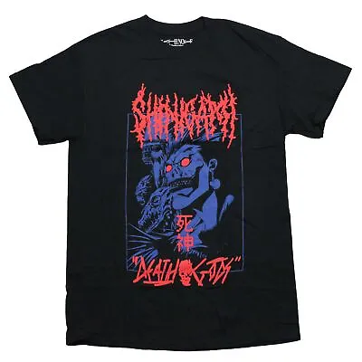 Death Note New Adult T-Shirt - Blue Skeletal Faces With Neon Eyes  Death Gods  • $26.98