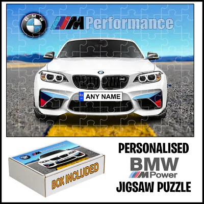 Personalised Bmw M Sport Car Jigsaw Puzzle- Add Any Name • £11.99