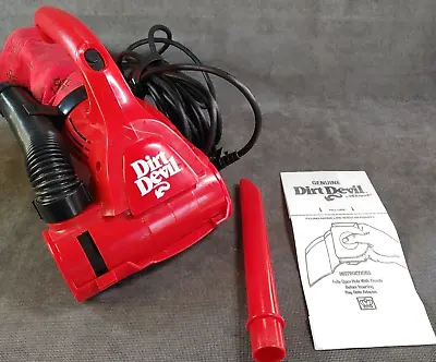 $54.95 • Buy Dirt Devil Royal Ultra Hand Handheld Vacuum Red M08230 + Crevice Tool & 2 Bags