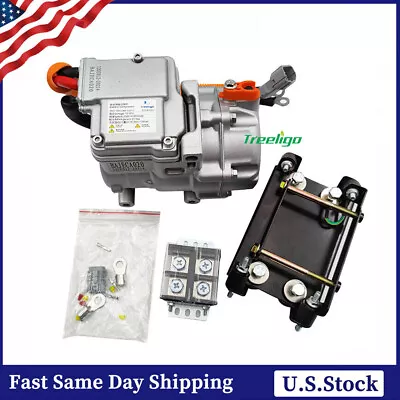 $521.99 • Buy 12V Electric AC Compressor For Auto A/C Air Conditioning Car Truck Bus Boat 14CC
