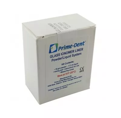 Prime-Dent Permanent Glass Ionomer LINER Dental Luting Cement • $17.85