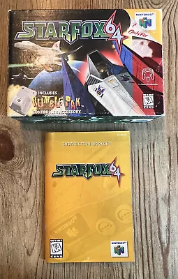 Star Fox 64 - ( N64 Nintendo 64 ) Box & Manual Only*No Game*Empty Box* ! • $61.97