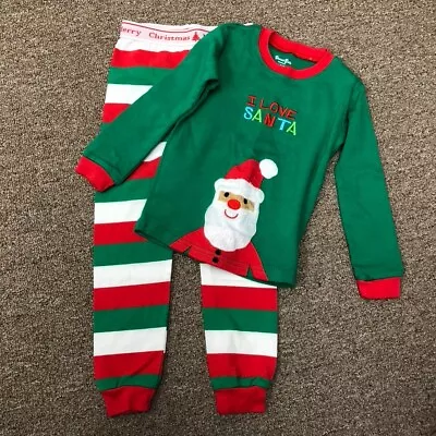 $8 • Buy Vaenait Baby Original Pajama Set Green Red White Stripe Santa Sleepwear Baby 3T