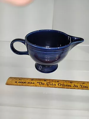 Fiesta Homer Laughlin Ring Handle Creamer In Cobalt Blue Vintage Fiestaware • $19