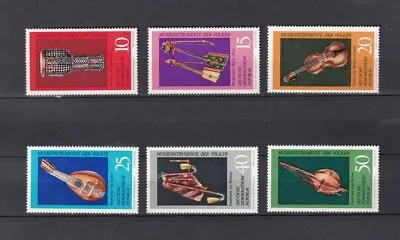 DDR MNH ** 1708-13 SC 1330-5 Musical Instruments • $1.10