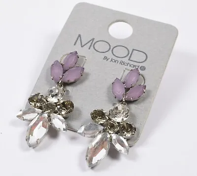 Lovely Pair Of Mood By Jon Richard Dangle Flower Earrings ~ Still On Card • $8.62