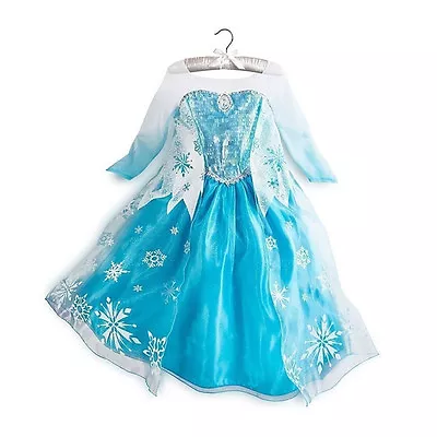 $19.76 • Buy Girl Dress Costume Princess Queen Elsa Party Birthday Size 2-10Yrs