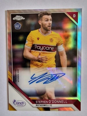 £5.99 • Buy Topps Chrome SPFL 2021-22 Stephen O'Donnell Auto Motherwell FC