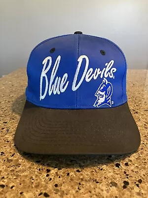 Vintage Duke Blue Devils Snapback Hat Cap JJ Of Dallas • $25