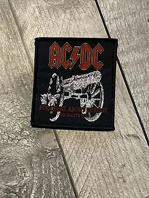 £2.49 • Buy AC/DC  (NEW) For Those About To Rock. SEW ON PATCH OFFICIAL BAND MERCH