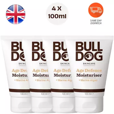 Bulldog Age Defence Skin Care Moisturiser For Men - Packs Of 4 • £17.99