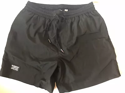 NWT Burberry Men Graftin Black Swim Shorts Trunks Size Small S • $249