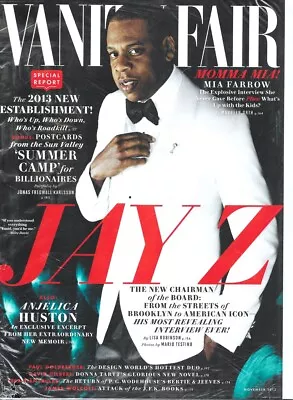 2013 Vintage VANITY FAIR - NOVEMBER 2013 - JAY Z - SEALED NEW !!! • $10