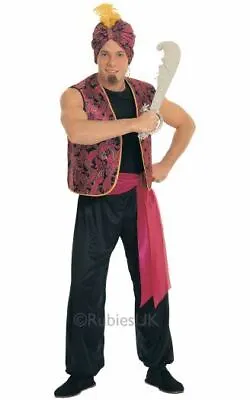 £24.70 • Buy SALE! Adult Arabian Genie Sultan Aladdin Mens Fancy Dress Costume Party Outfit