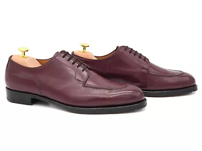 Size 415 - Vass Budapest Kaan Burgundy Calf Norwegian Derby Shoes • $445