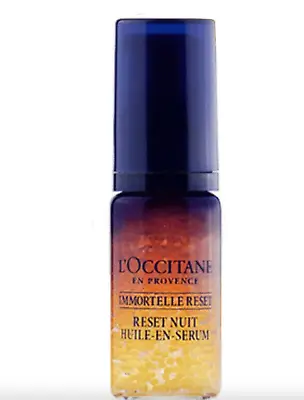 NEW L'Occitane Immortelle Reset Nuit Overnight RESET SERUM 5ml Travel Size • £4.99