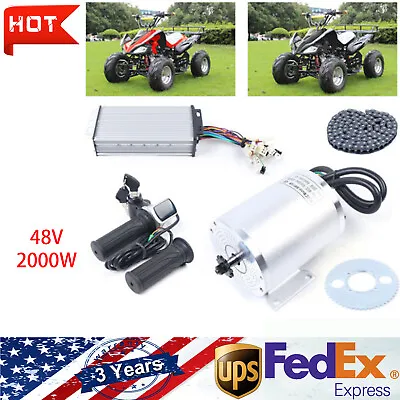 Electric Brushless Motor Kit 48V 2000W DC For E-bike Scooter Bicycle Conversion! • $172