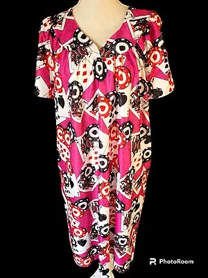 Vintage Vegas Theme Dress By Anthony Richards Gambling Nightgown Moo Moo • $15