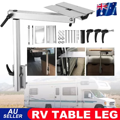 RV 360° Aluminum Alloy Table Leg Movable Rotatable Height Adjustable Camper AU • $90.95