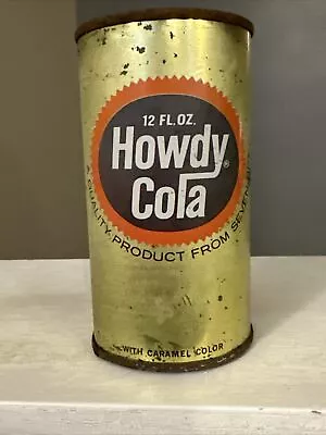 Vintage Seven-Up HOWDY Cola - 12oz Straight Steel Juice Tab Soda Can St Paul MN • $9.99