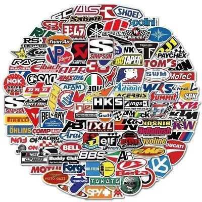 100PCS JDM Stickers Pack Motorcycle Car Racing Motocross Helmet Vinyl Decals Lot • $7.99