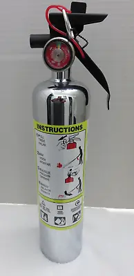 New 2024-2 ½  Chrome Fire Extinguisher With Vehicle/marine Bracket (new In Box) • $70.80