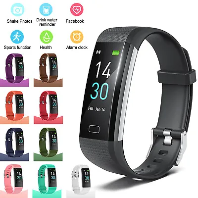 Fitness Activity Tracker Blood Pressure Heart Rate Sport Fitbit Smart Watch • $21.95