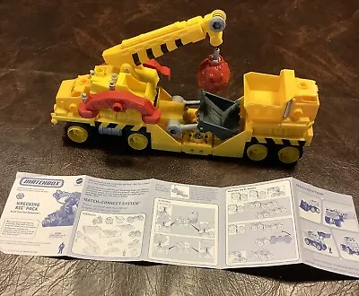 Matchbox Mega Rig Wrecking Rig Set Vehicle Building Figure • $19.99