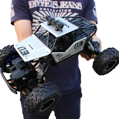 1:16 Remote Control RC Cars Big Wheel Car Monster Truck 4WD Kid Toy Electric • £18.95