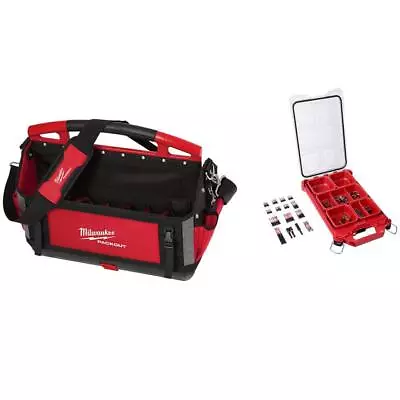 Milwaukee PACKOUT Tote 20  + Screw Driver Bit Set W/ PACKOUT Case (100-Piece) • $240.92