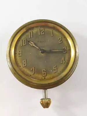 Art Deco 8 Day Pocket Watch Style Car Clock Sprague Co 15 Jewel 3 Adjustment Siz • $106.25