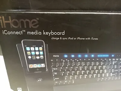 NEW IHome IConnect Media Keyboard Charge Sync IPod IPhone ITunes  • $9.99