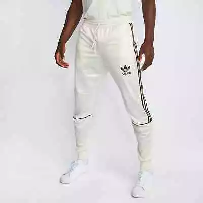 Men Adidas Chile20 Wetlook Tracksuit Pants White Shiny Glanz Joggers Cal Surf M • £99.99