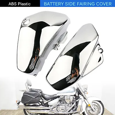 Chrome Battery Side Fairing Covers For Suzuki Boulevard C50 Boss C50B C50C C50T • $66.98