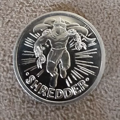 TMNT Shredder Metal Coin Medal Round Teenage Mutant Ninja Turtles  • $36.54