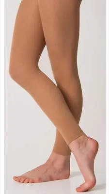 £7.50 • Buy Adults Women Footless Tights For Ballet- Modern-Tap-Jazz-Gymnastic-Dance Tan 60d