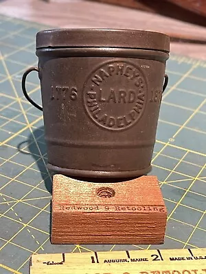 Small Mini Antique Advertising Naphey's Philadelphia Leaf Lard Bucket Pail 1876 • $25