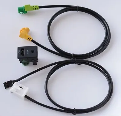 USB AUX Switch Cable Adapter For VW Jetta MK5 MK6 Golf 5 6 Passat B6 B7 Tiguan • $23.99