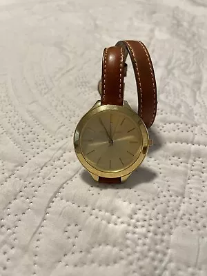 MICHAEL KORS LADIES MK2347 GOLD WATCH With WRAP AROUND Strap • $50