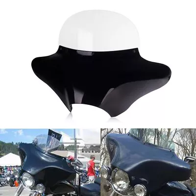 ABS Batwing Outer Fairing W/Clear Windsheild For Harley Softail Road King FLHR • $332.14