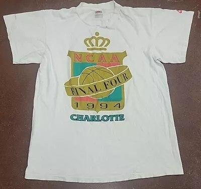 Vintage Nike 1994 NCAA Final Four T Shirt Size XL Gray Tag Charlotte 90s VTG USA • $29.99