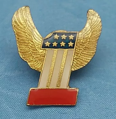 Harley Davidson Large Winged #1 Enamel Pin Vintage 80's Amf Stars & Stripes New • $22.99