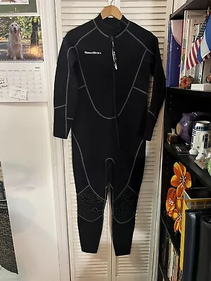 SeaSkin Unisex Wetsuit Full Body Large Zip Knee Pads • $25