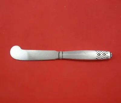 Mayan By Georg Jensen Sterling Silver Master Butter HH All Sterling 7  Heirloom • $209
