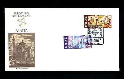 Postal History Malta FDC #512-513 Europa Lace Making Stone Carving 1976 • $4.99